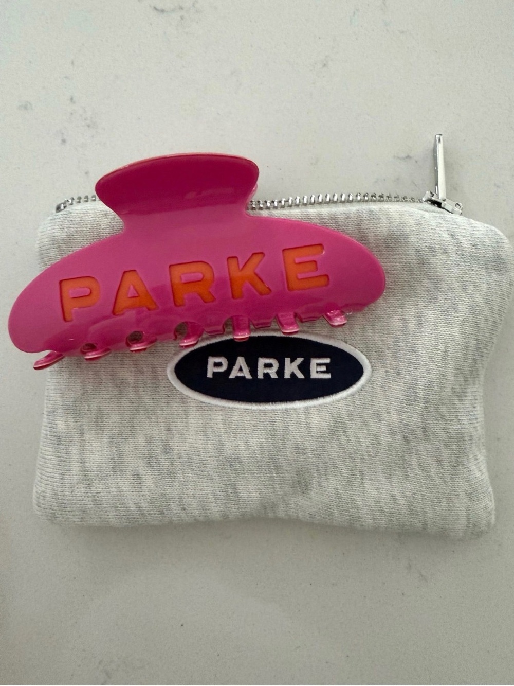 Parke claw clip - Bright Pink Dunkin’ collab